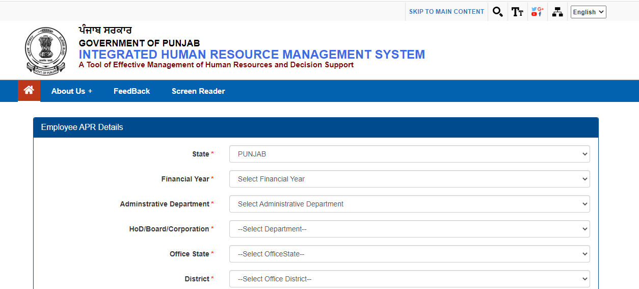 IHRMS Punjab Login Apply For Leave Hrms Punjab Gov In Pay Slip