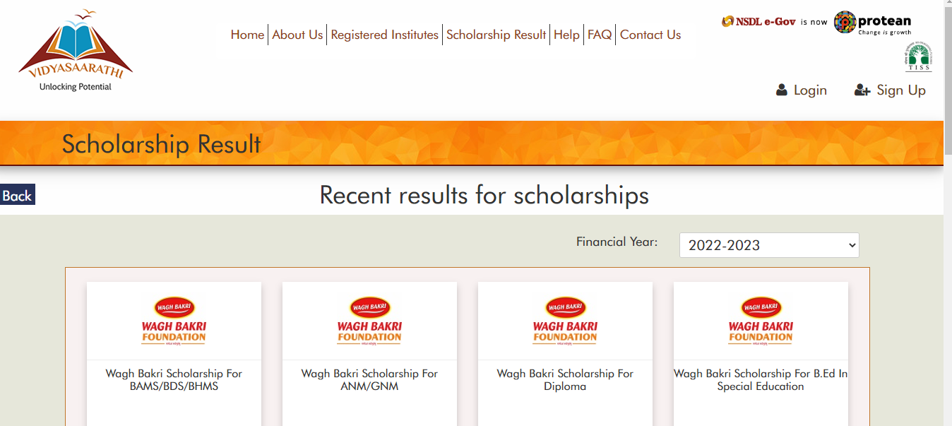 Vidyasaarathi Scholarship Online Apply Last Date Eligibility