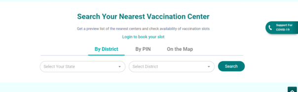 Look for a Vaccination Center