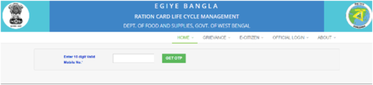 West Bengal Digital Ration Card Online Application Process 