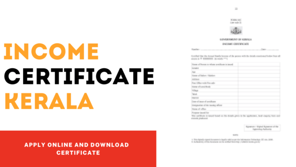 Income Certificate Kerala 