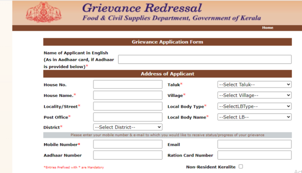 Procedure to File Grievance