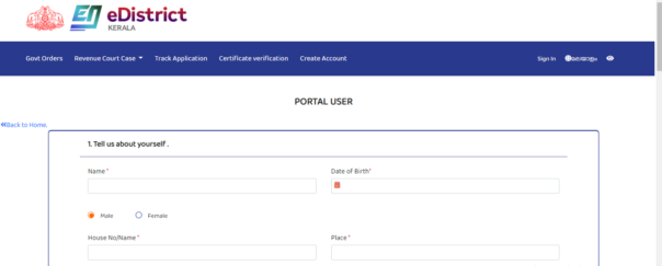 Apply For Kerala Income Certificate Through E District Portal