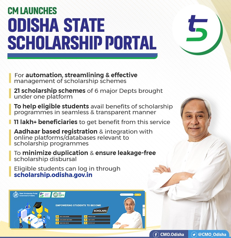 Odisha State Scholarship Portal 2024 Online Registration, Last Date