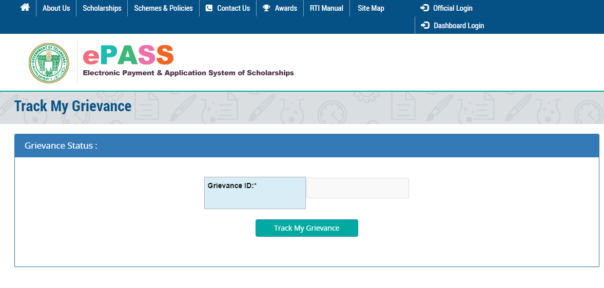 Checking the Status of a Grievance for Ts ePass