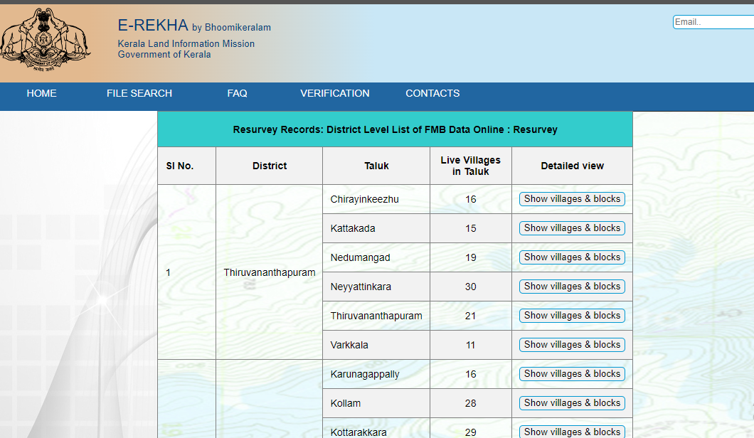 Kerala Land Records ERekha 2024: Village Wise Details, Online Land ...