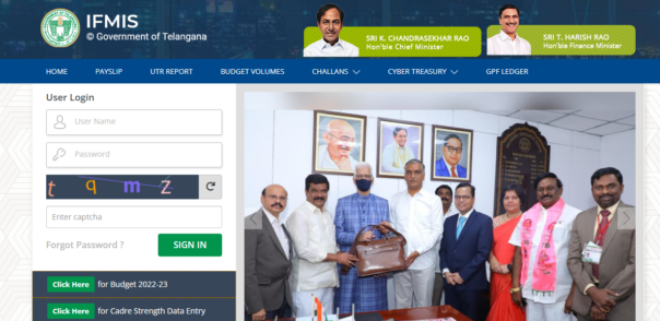 Login on IFMIS Telangana Portal