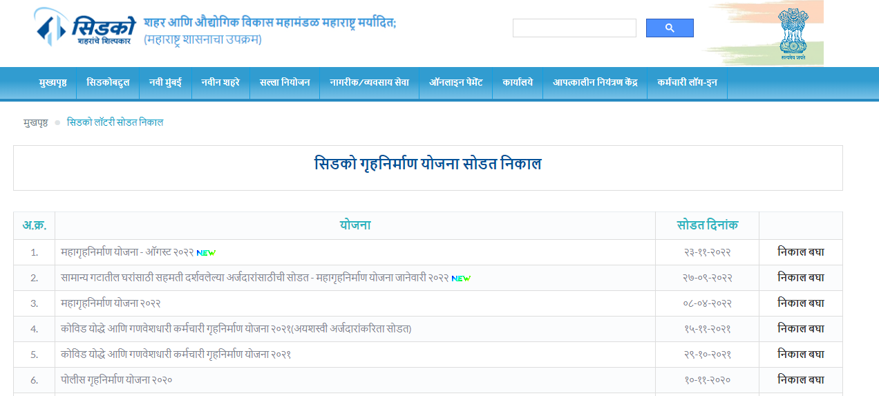 CIDCO Lottery Result 2024 Date, Winner List Downlaod, Allotment Status