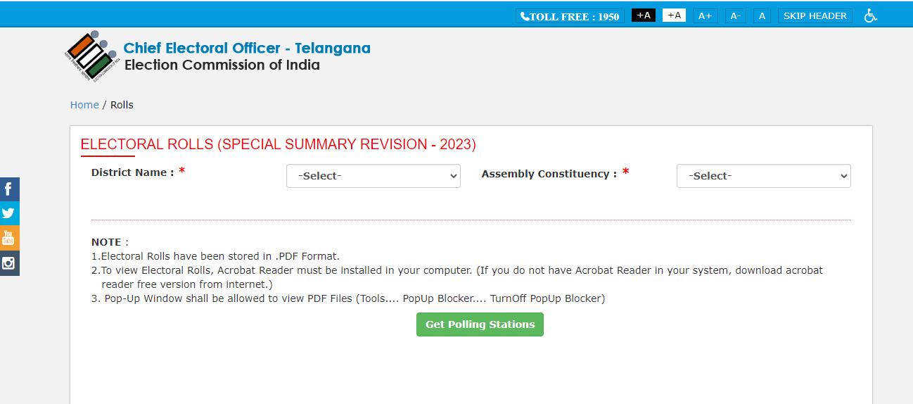 Telangana Voter List 2023 Pdf Download, Search Name in Ward Village