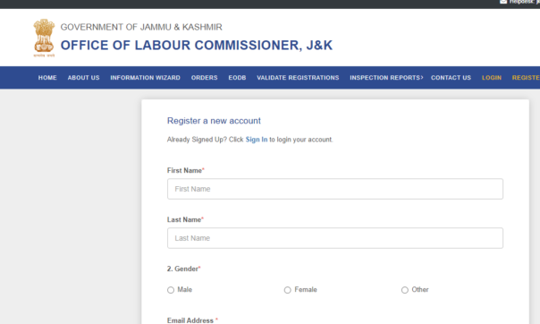 Steps by Step Guide for J&k Labour Registration