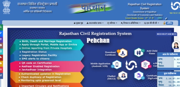 Pehchan Portal Rajasthan 