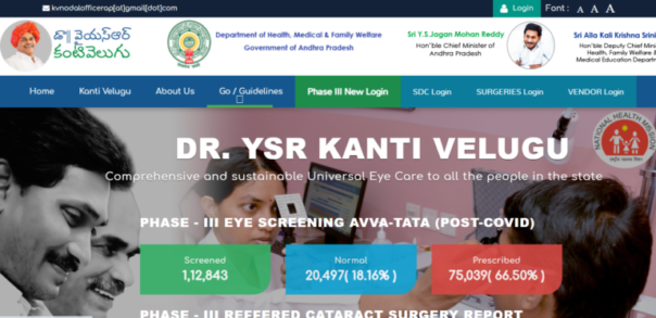 Steps to Upload Data on YSR Kanti Velugu Portal