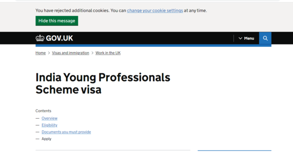 How to Apply for the UK India Young Professional Scheme