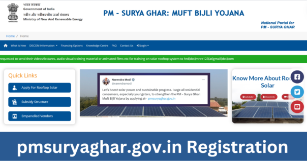 pmsuryaghar.gov.in Registration 2024