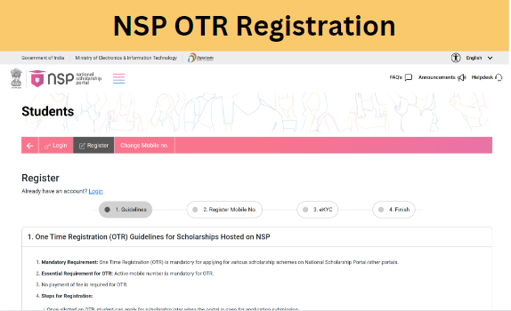 NSP OTR Registration